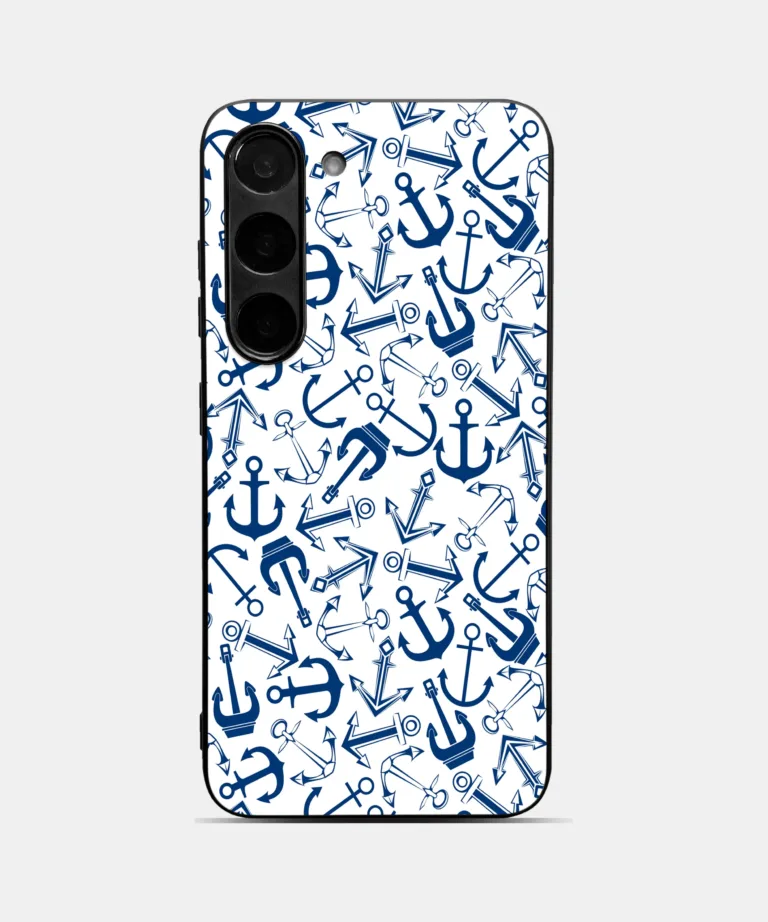 Nautical Anchors Metal Case Cover for Samsung Galaxy A56