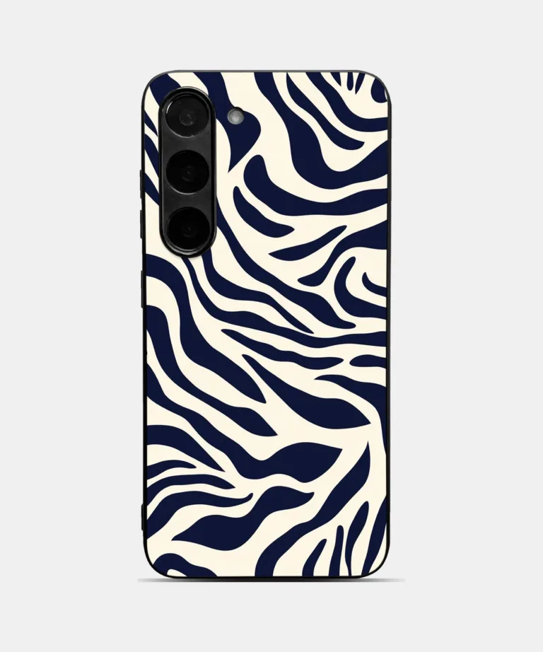 Zebra Pattern Metal Case Cover for Samsung Galaxy A56