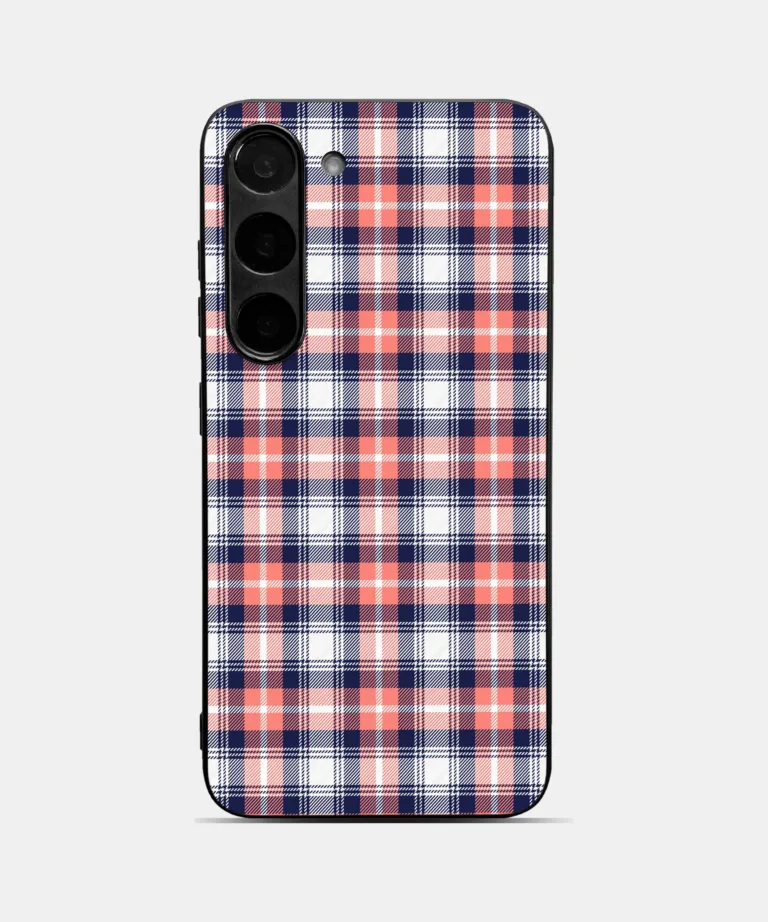 Sunset Tartan Metal Case Cover for Samsung Galaxy A56