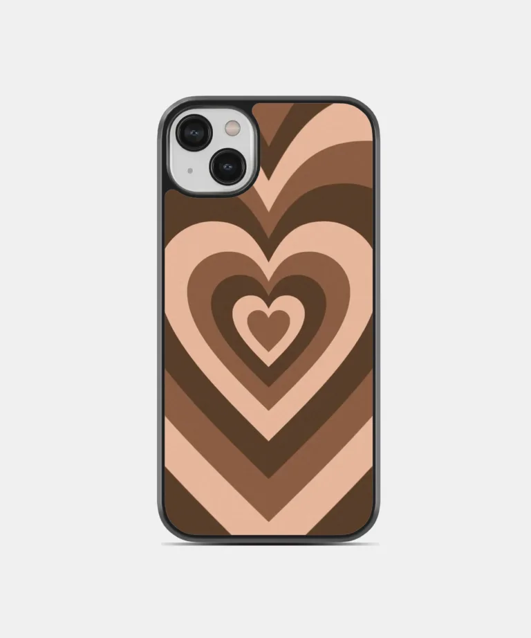 Mocha Hearts Magsafe Case Cover for iPhone 14 Plus