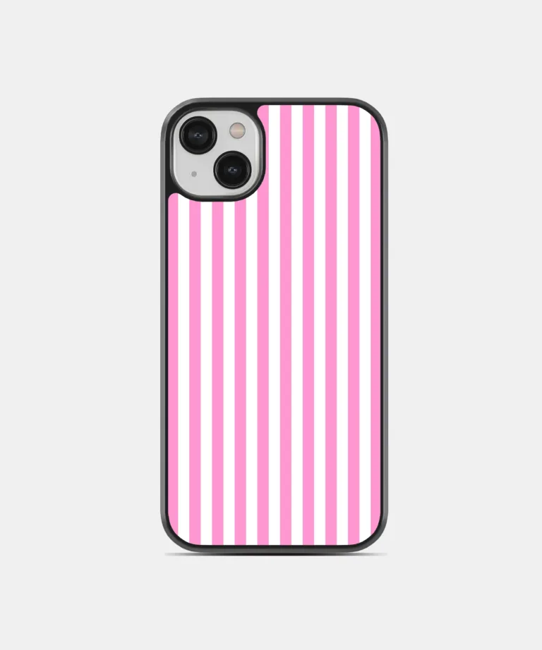 Pink Stripes Magsafe Case Cover for iPhone 14