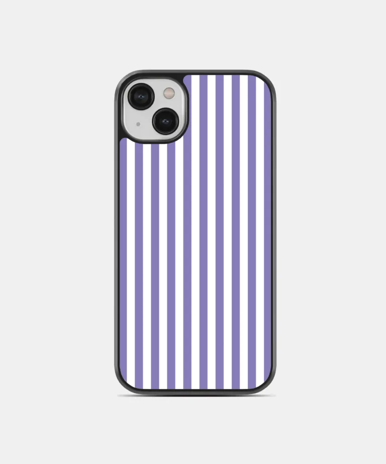 Lavendar Stripe Magsafe Case Cover for iPhone 14 Plus