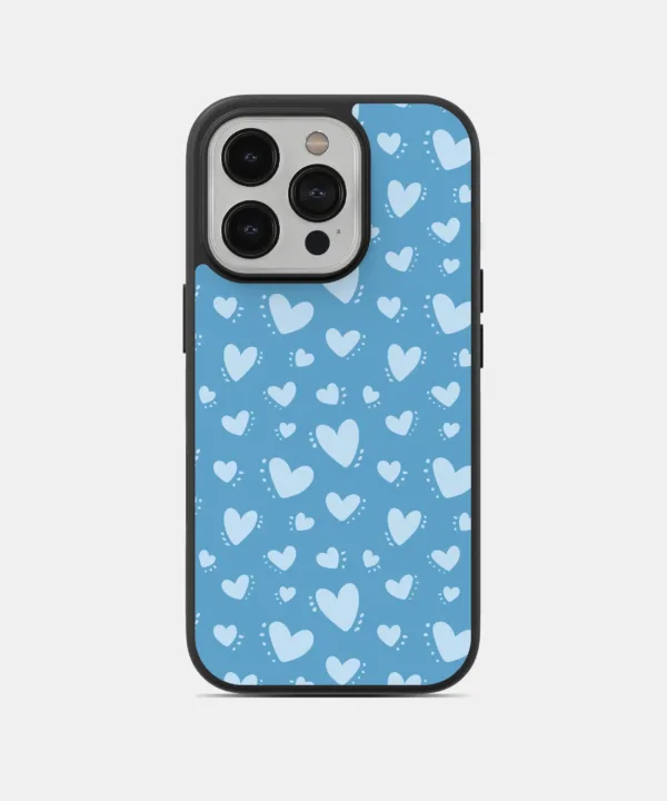 Blue Hearts Magsafe Case Cover for iPhone 14 Pro Max