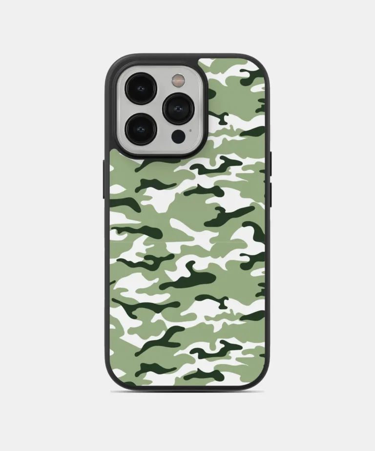 Green Camo Magsafe Case Cover for iPhone 14 Pro Max