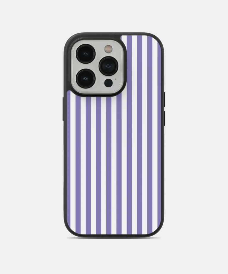 Purple Stripes Magsafe Case Cover for iPhone 14 Pro Max