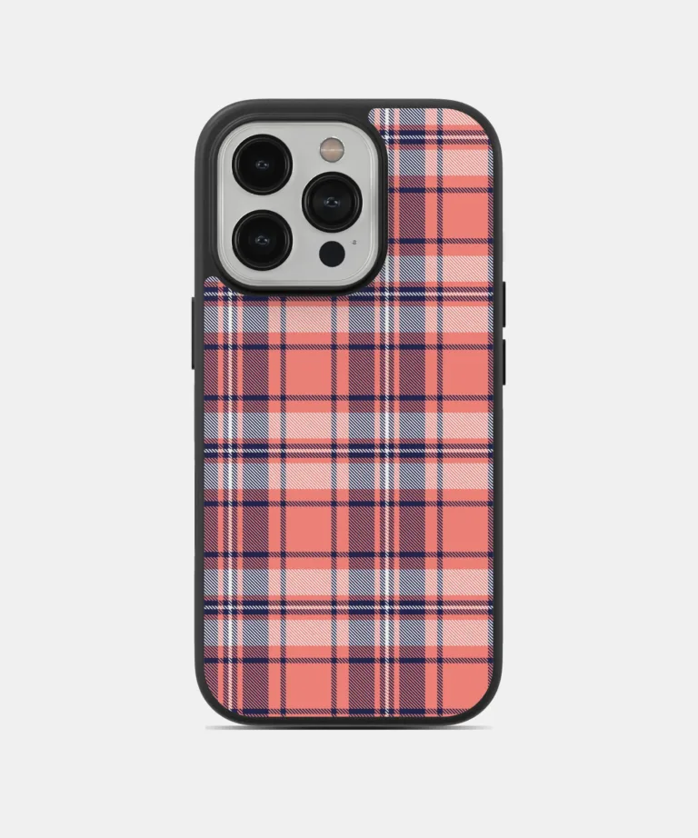 Sunset Tartan Magsafe Case Cover for iPhone 14 Pro Max