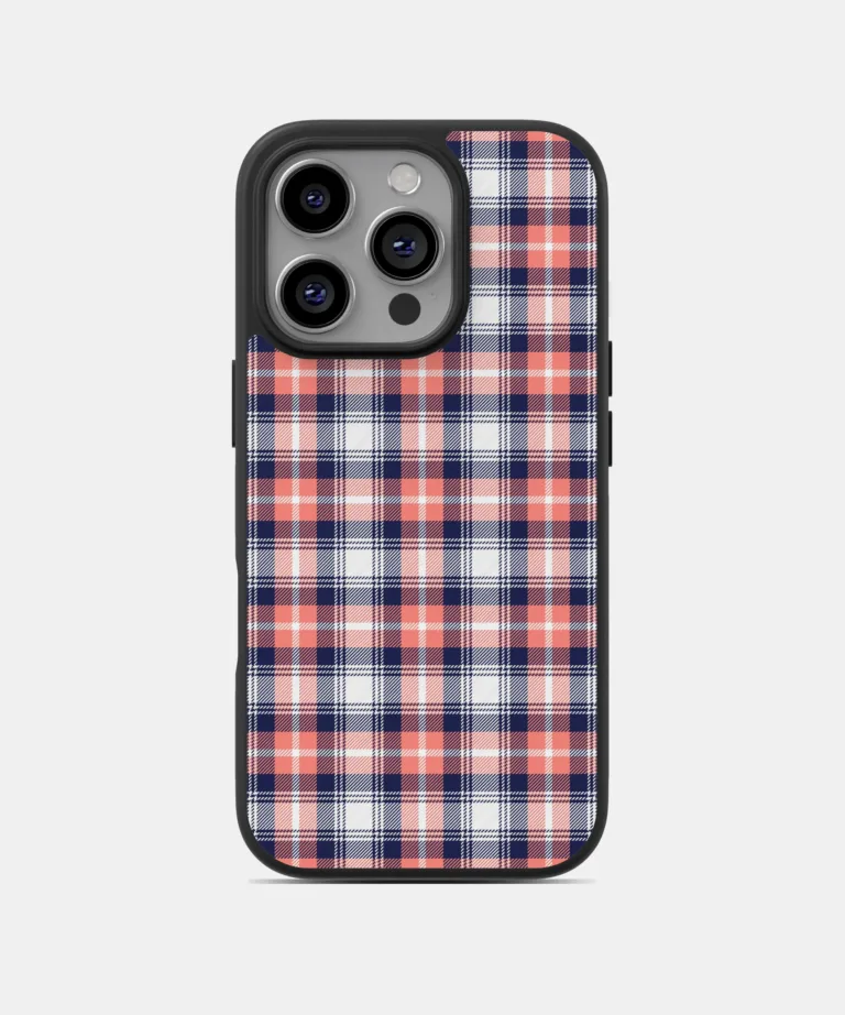 Plaid Pattern Magsafe Case Cover for iPhone 15 Pro Max