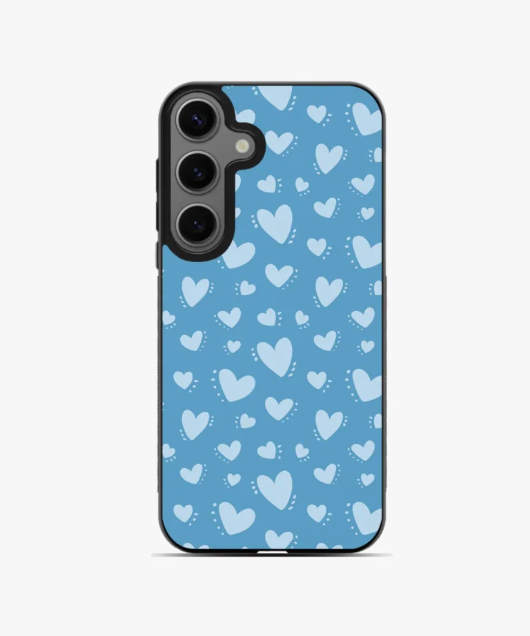 Blue Hearts Magsafe Case Cover for Samsung Galaxy S24