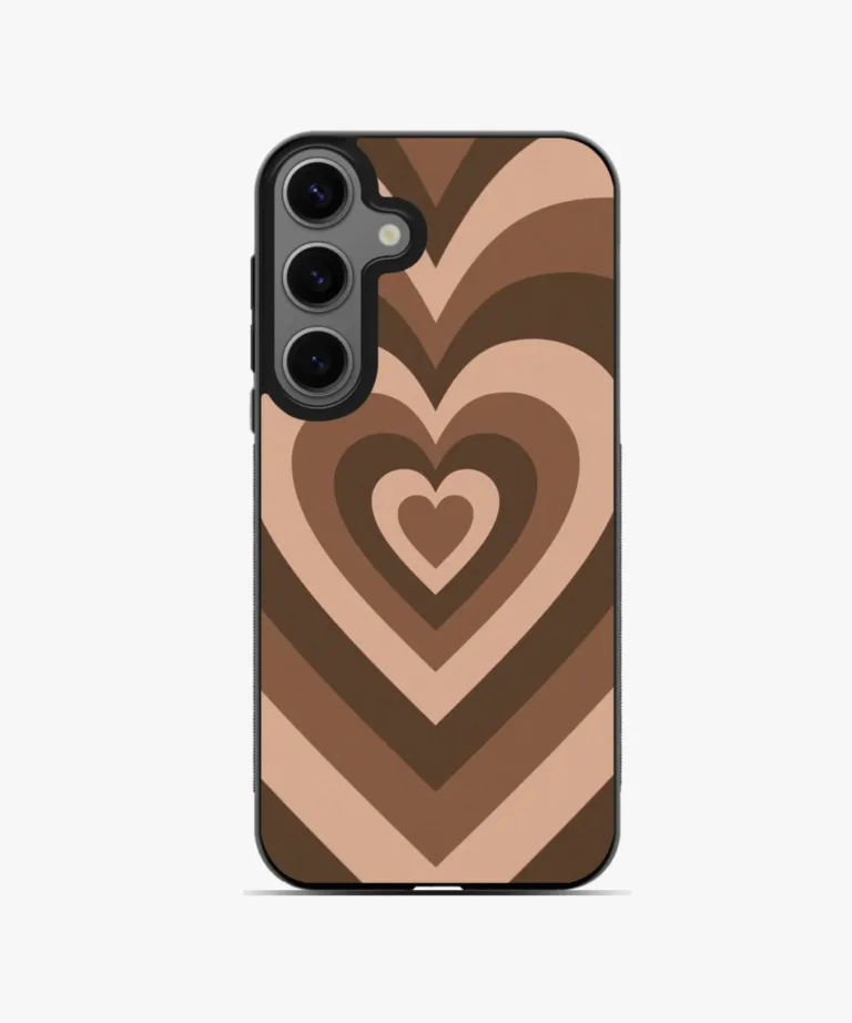 Mocha Hearts Magsafe Case Cover for Samsung Galaxy S24