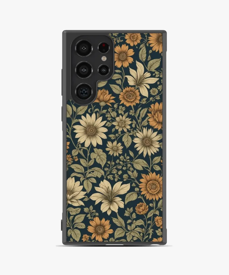 Vintage Floral Magsafe Case Cover for Samsung Galaxy S24 Ultra