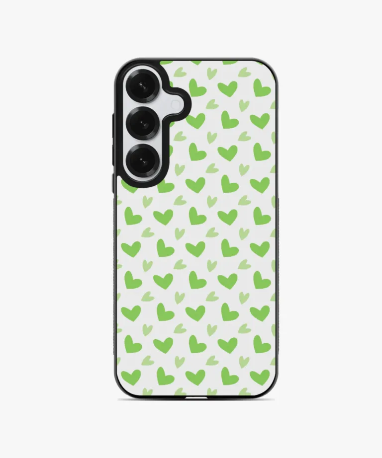 Mint Hearts Magsafe Case Cover for Samsung Galaxy S25 Plus