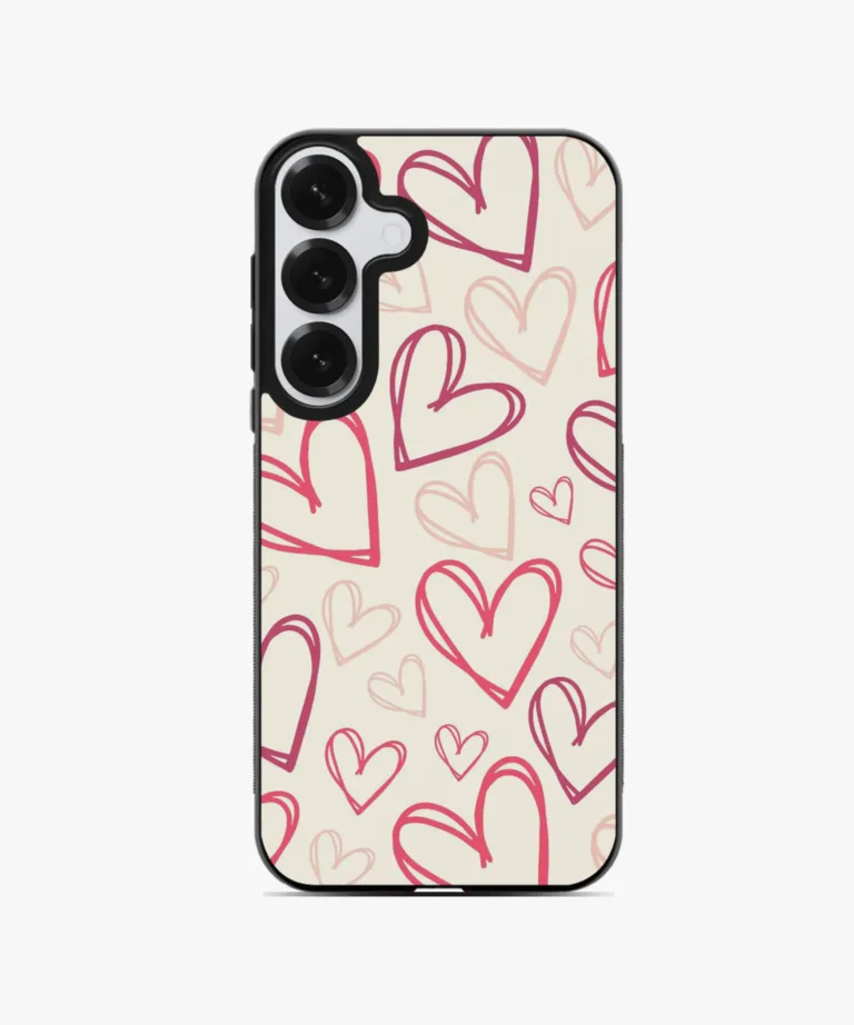 Outline Hearts Magsafe Case Cover for Samsung Galaxy S25