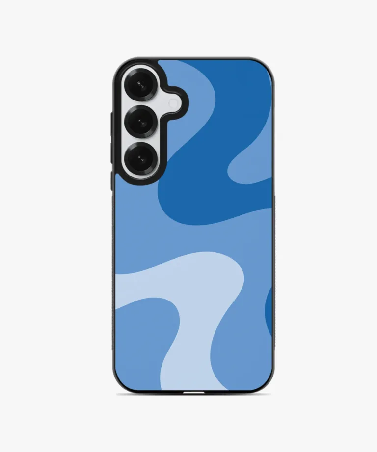 Blue Wavy Magsafe Case Cover for Samsung Galaxy S25