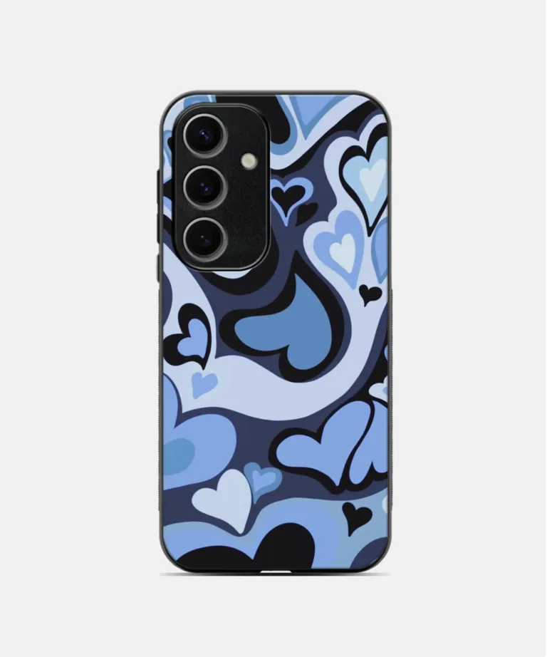 Midnight Hearts Metal Case Cover for Samsung Galaxy A55