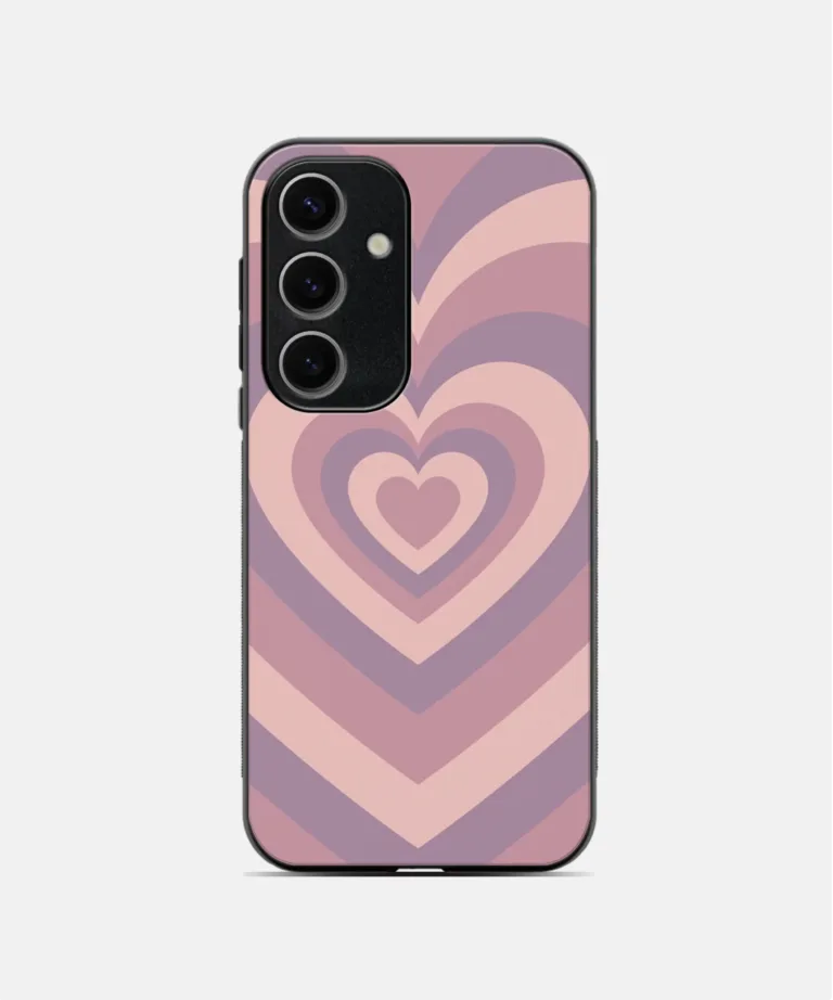 Pink Hearts Metal Case Cover for Samsung Galaxy A55