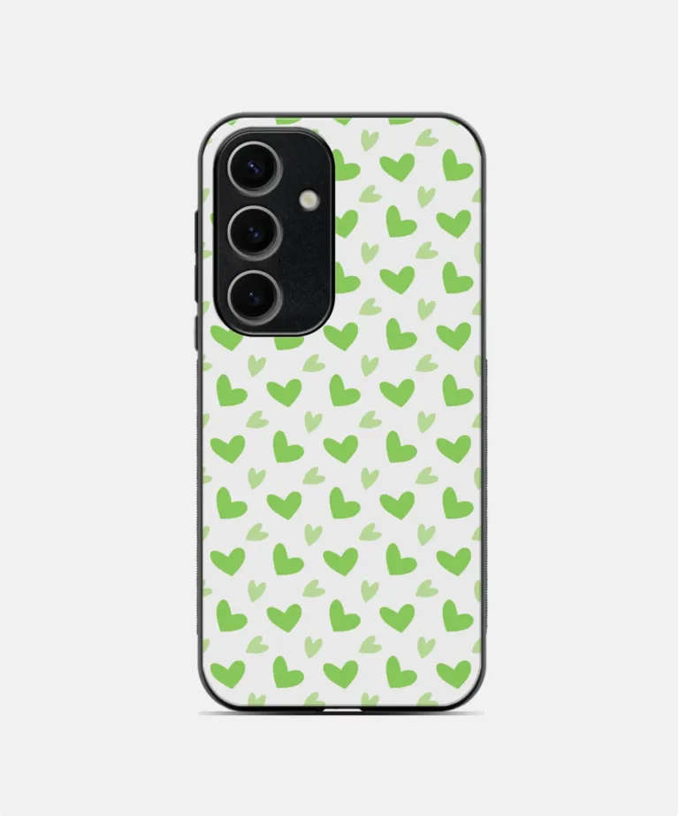 Mint Hearts Metal Case Cover for Samsung Galaxy A55