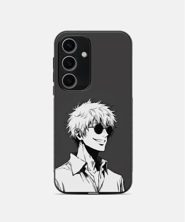 Gojo Inspired Metal Case Cover for Samsung Galaxy A55