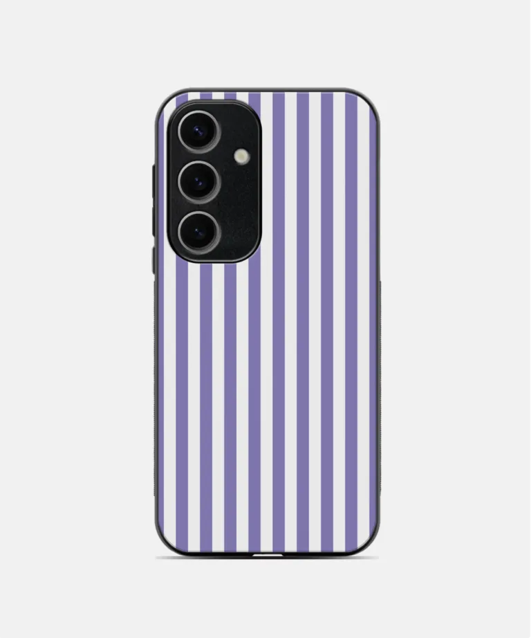 Lavendar Stripes Metal Case Cover for Samsung Galaxy A55