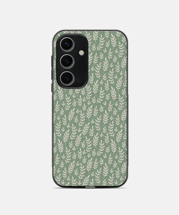 Leaf Doodles Metal Case Cover for Samsung Galaxy A55