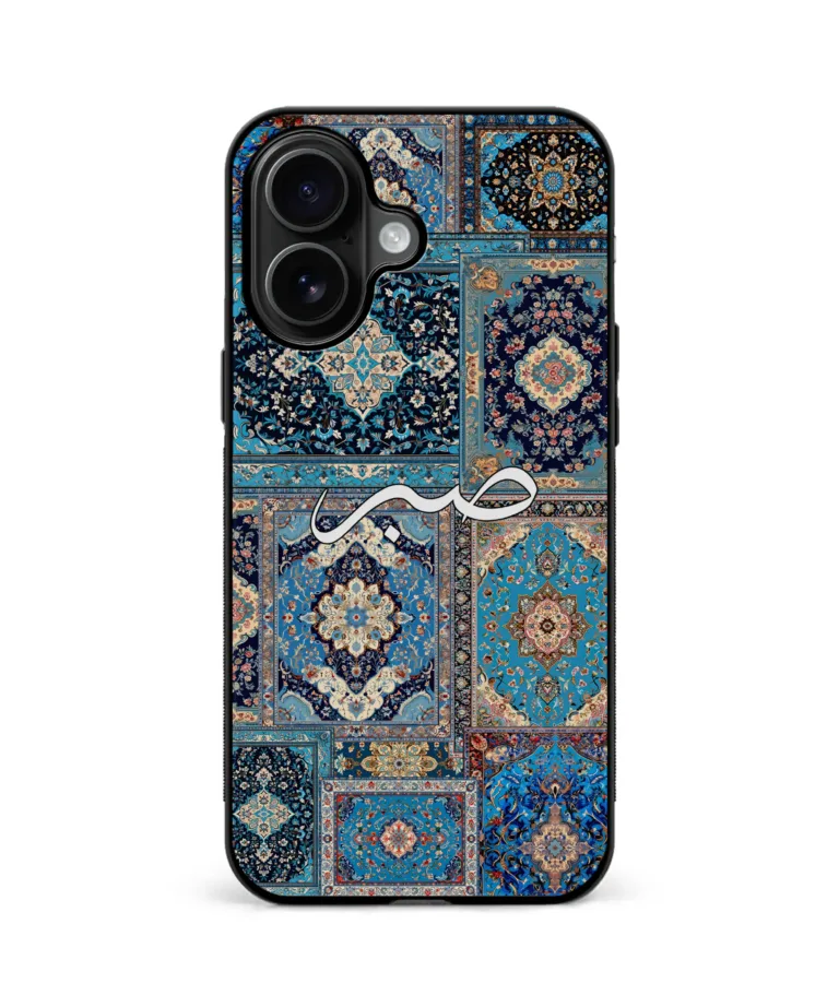 Sabr Blue Persian Design Magsafe Case for iPhone 16