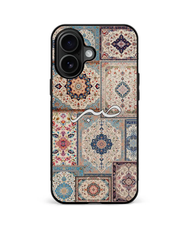 Sabr White-Biege Persian Design Magsafe Case for iPhone 16