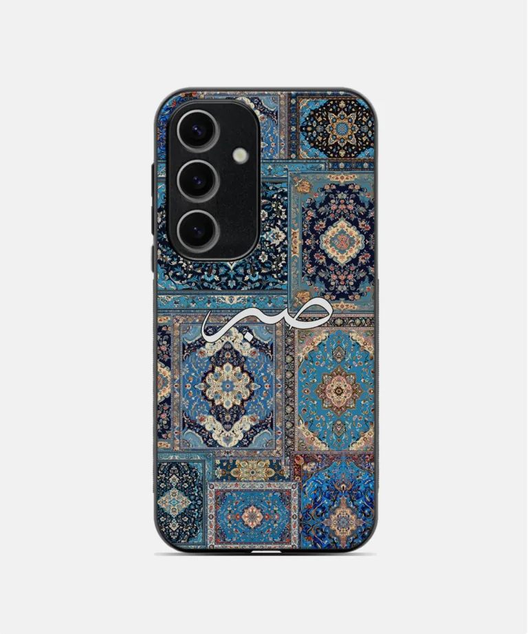 Sabr Blue Persian Design Metal Case for Samsung Galaxy A55