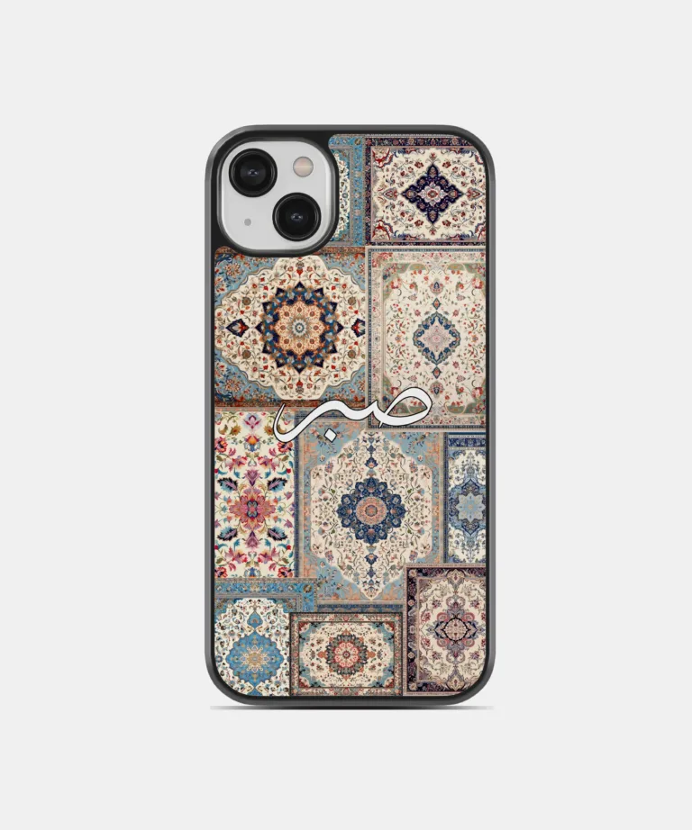 Sabr White-Biege Persian Design Magsafe Case for iPhone 14 Plus