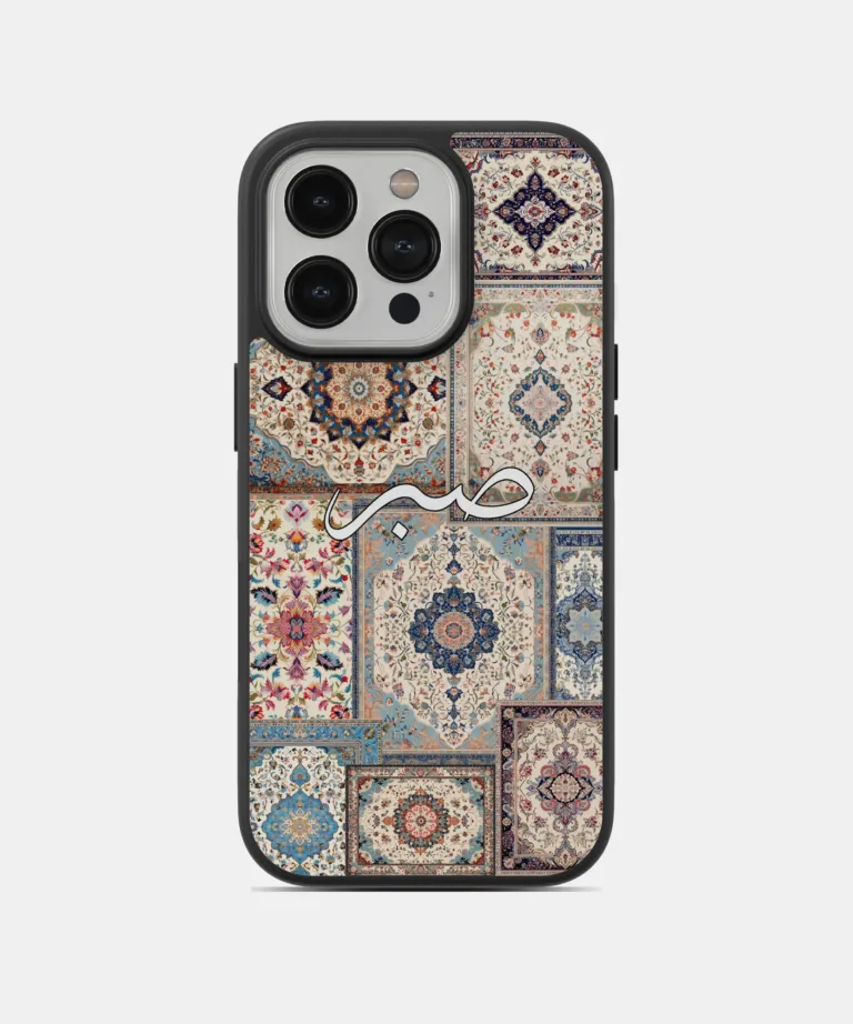 Sabr White-Biege Persian Design Magsafe Case for iPhone 14 Pro Max