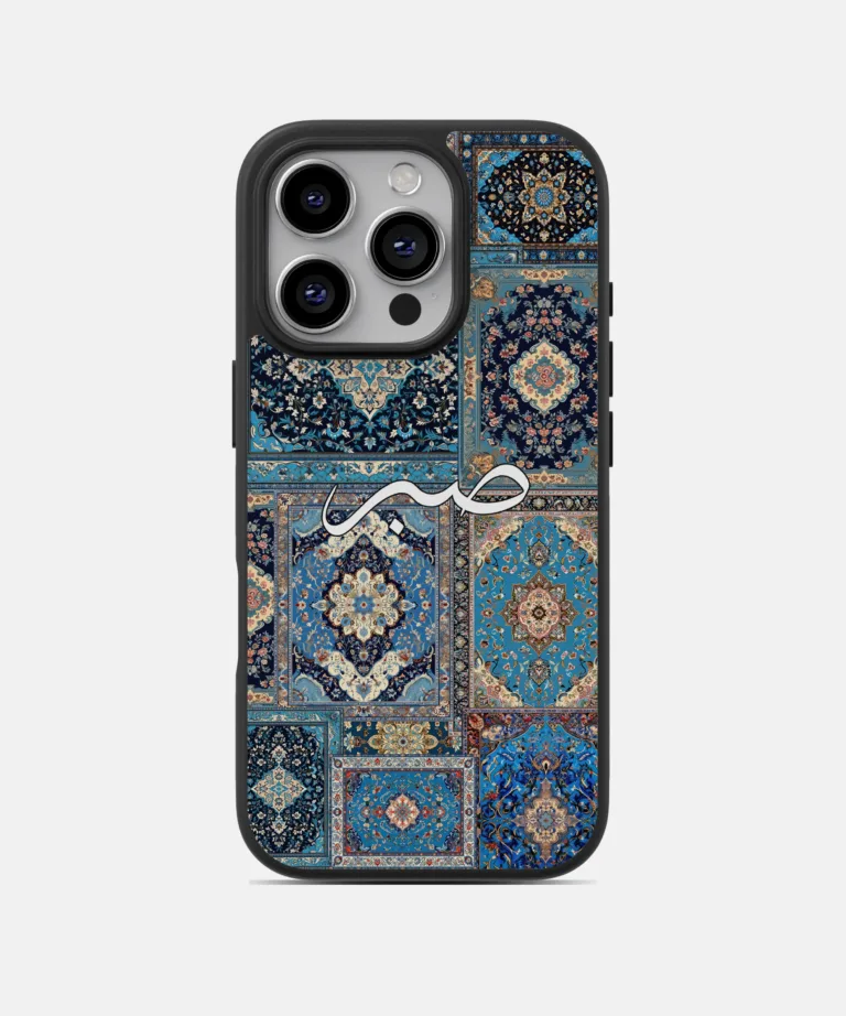 Sabr Blue Persian Design Magsafe Case for iPhone 16 Pro Max