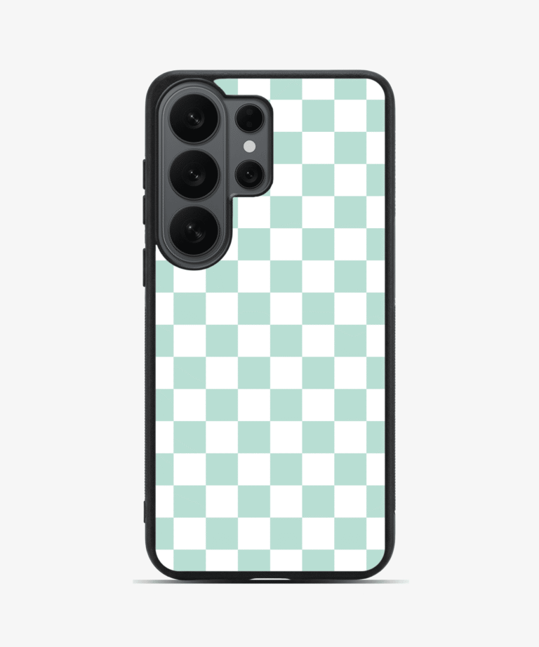 Teal Check Magsafe Case Cover for Samsung Galaxy S26 Ultra