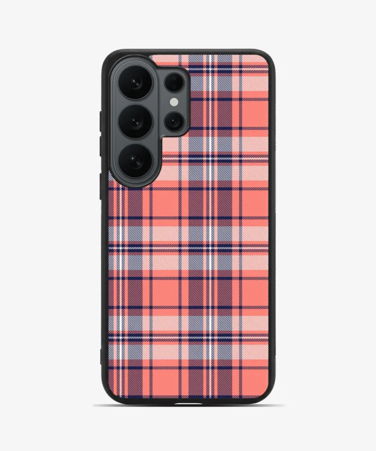 Plaid Pattern Magsafe Case Cover for Samsung Galaxy S26 Ultra