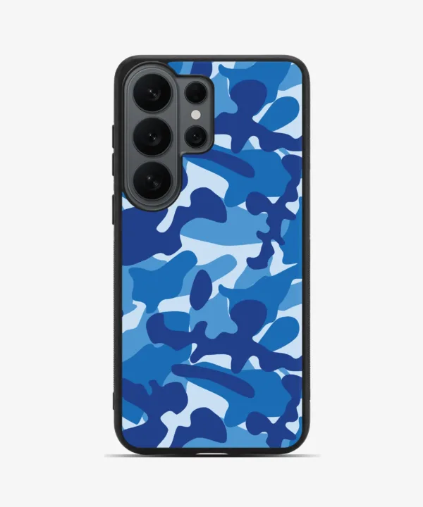 Blue Camo Magsafe Case Cover for Samsung Galaxy S26 Ultra
