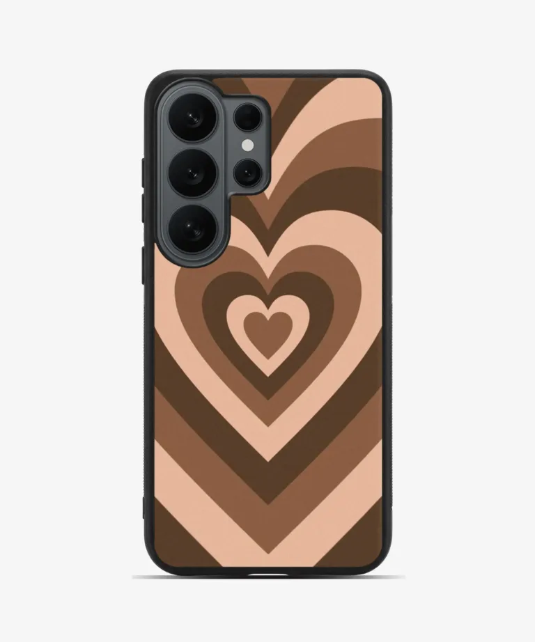 Mocha Hearts Magsafe Case Cover for Samsung Galaxy S26 Ultra