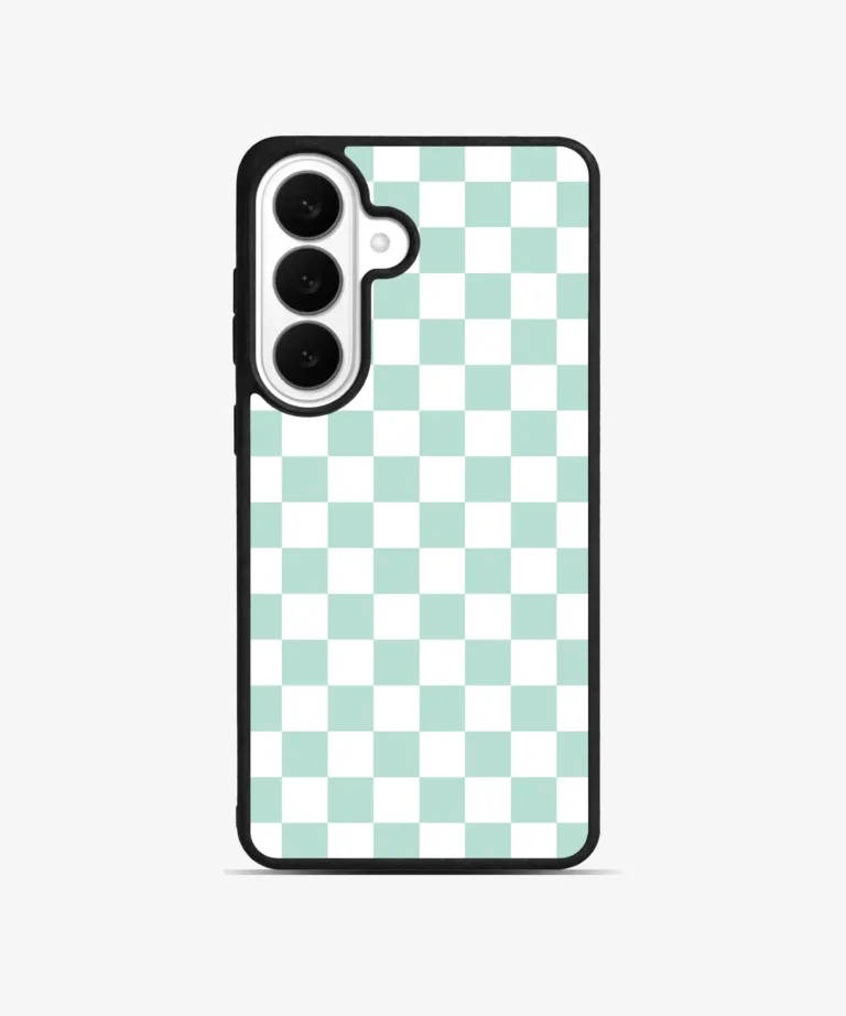Teal Check Magsafe Case Cover for Samsung Galaxy S26