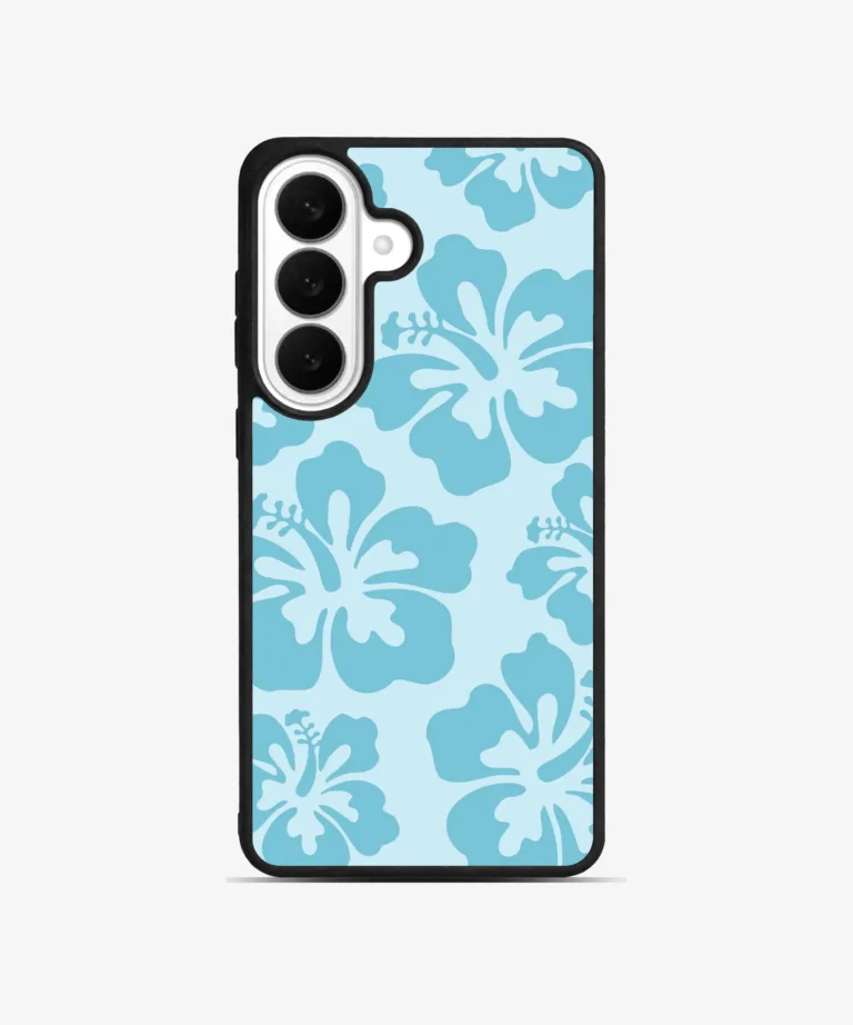 Aqua Hibiscus Magsafe Case Cover for Samsung Galaxy S26
