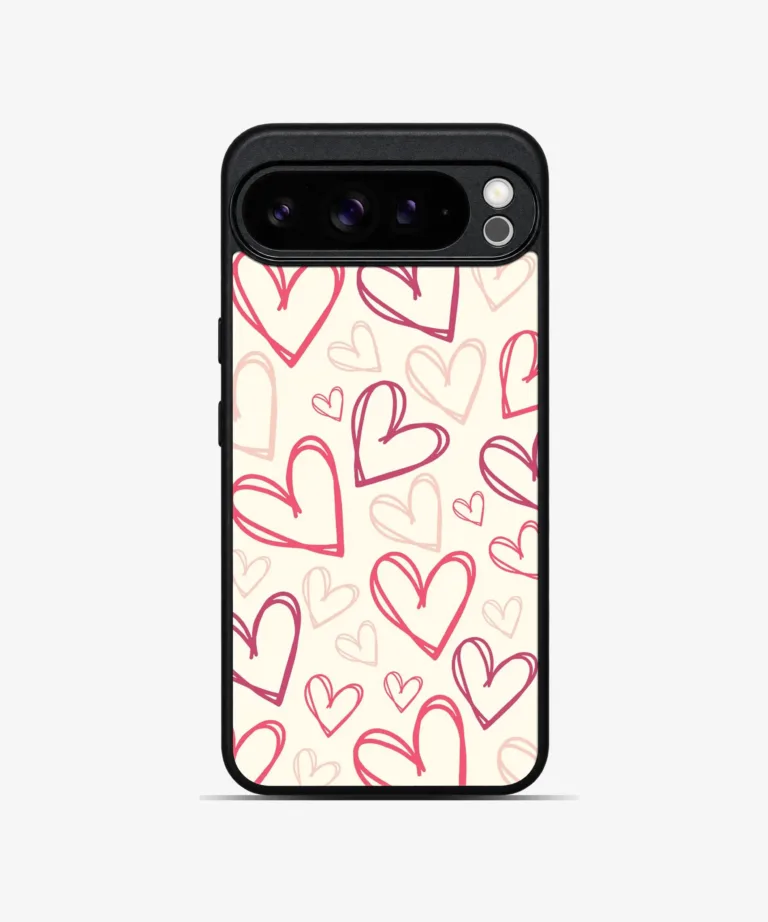 Outline Hearts Magsafe Case for Google Pixel 9 Pro/9 Pro XL